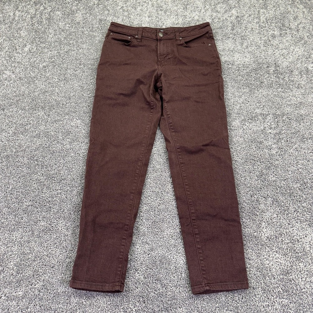 Express Skinny Jeans Mens 32x32 Maroon Denim Stretch Casual Preppy City